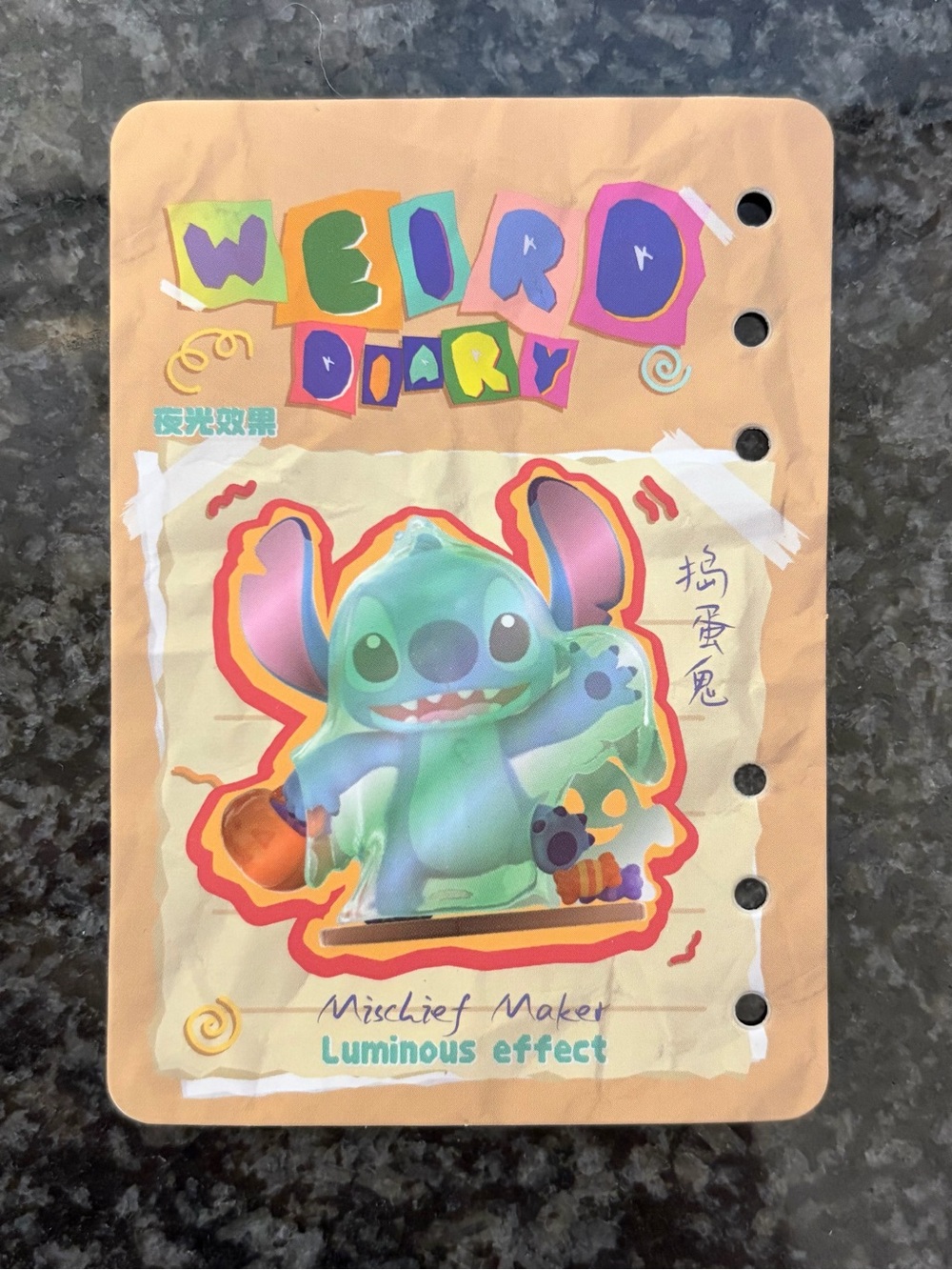 DISNEY Stitch collectible figure from ‘Weird Diary’ series- NEW - Picture 4 of 7